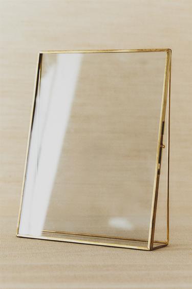 TRIANGULAR STRUCTURE PHOTO FRAME - Golden by Zara