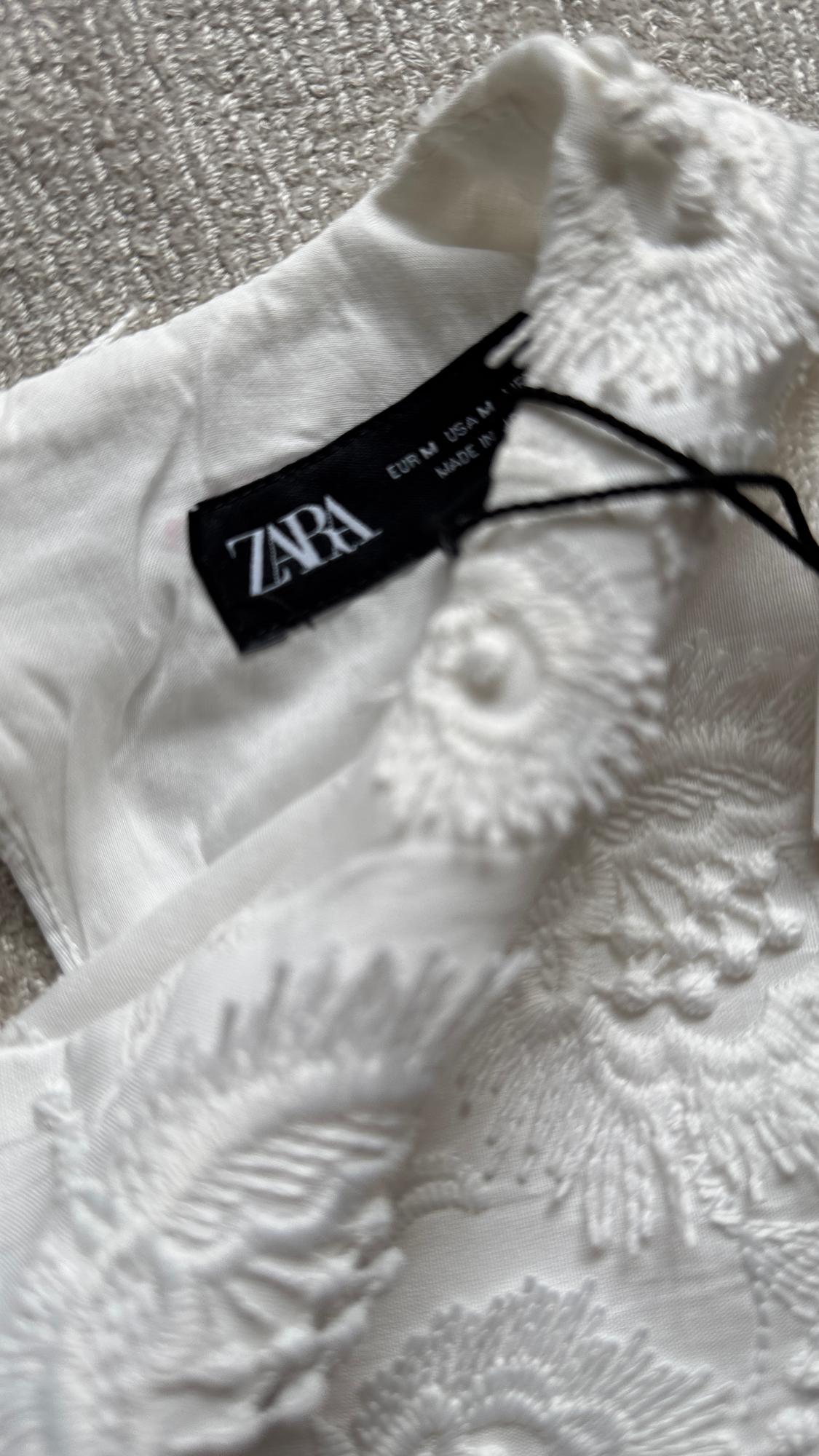 MINI DRESS WITH FRINGED TRIMS - Image 6