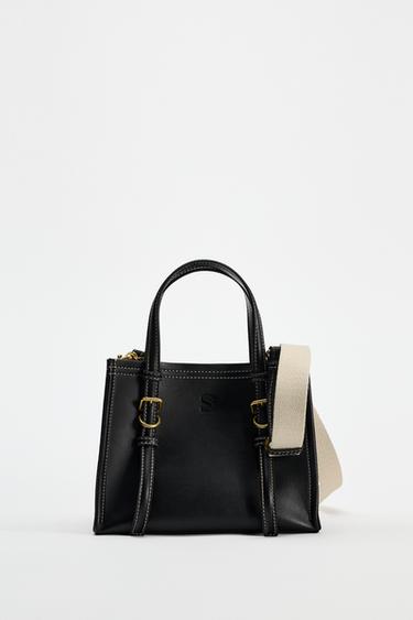 BOLSO MINI SHOPPER - Negro de Zara