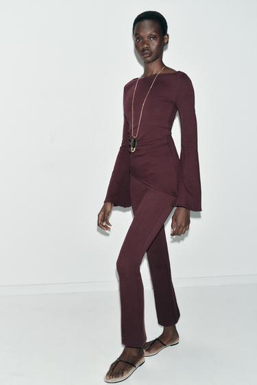 TOP INTERLOCK MANCHES LONGUES - Vin de Zara - Image 3