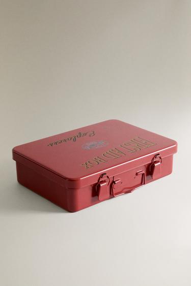 METAL FIRST AID BOX — Red 2