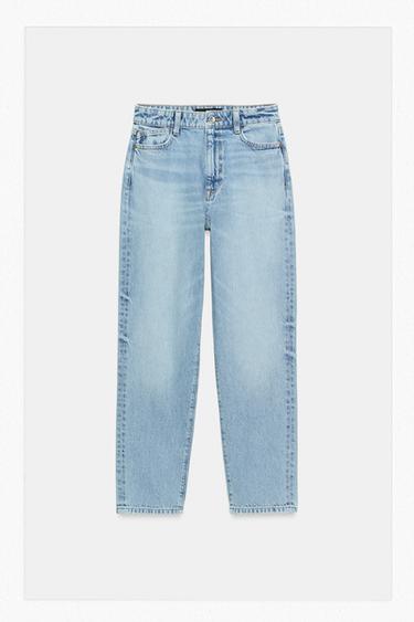 Z.05 MOM FIT HIGH-WAIST JEANS - Mid-blue by Zara