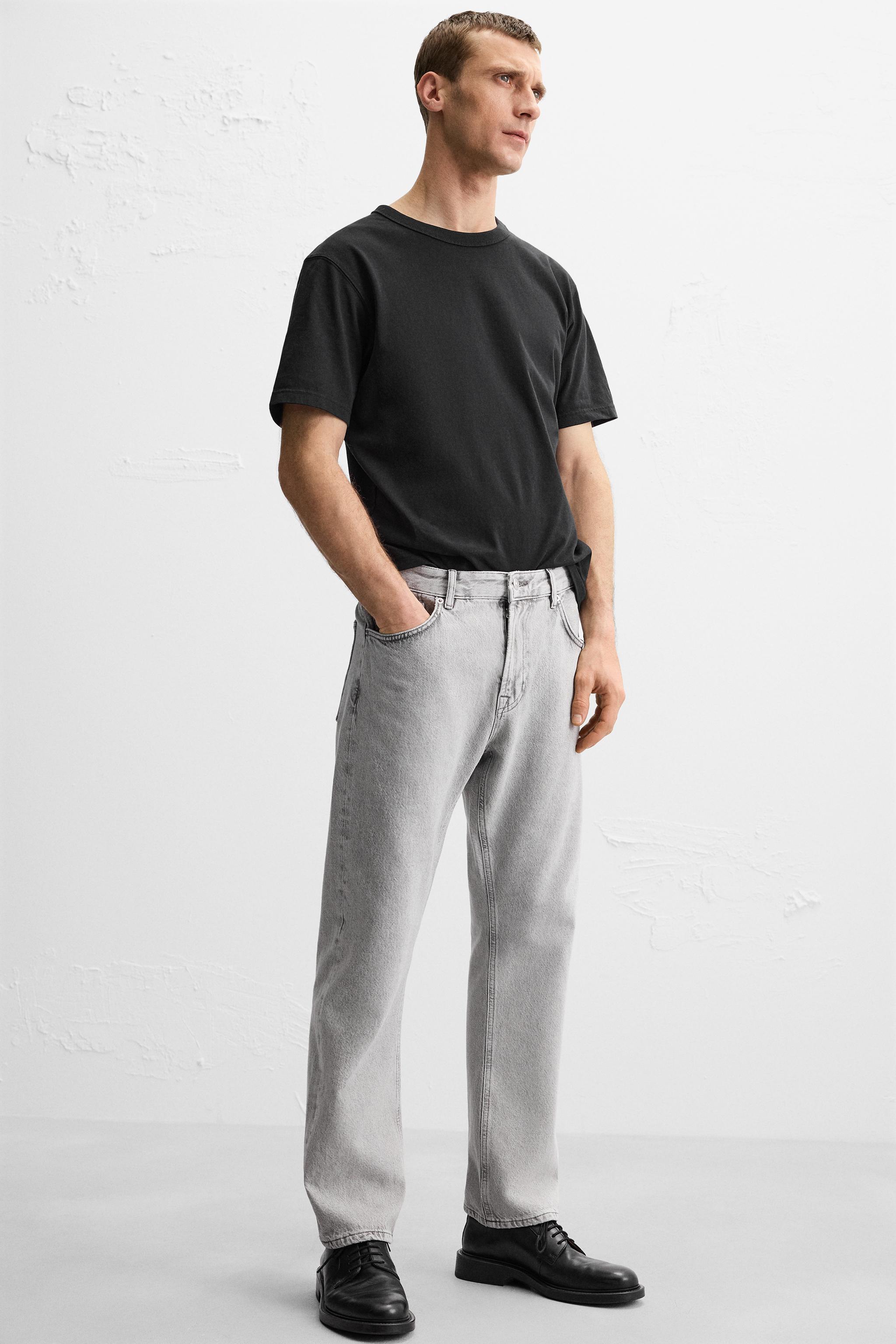 JEAN STRAIGHT ANKLE FIT - Gris | ZARA France