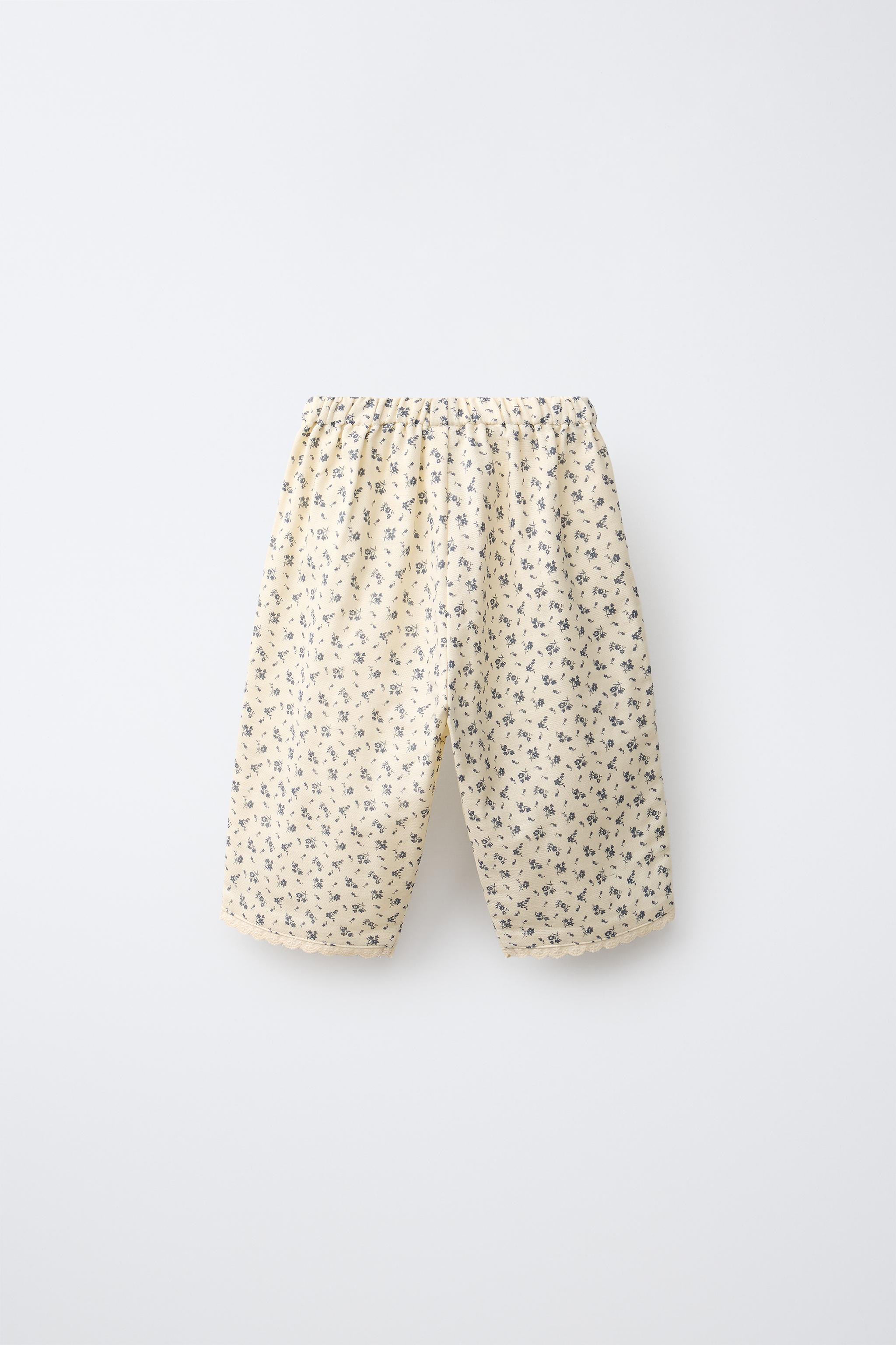 Детские брюки Zara FLORAL BAGGY PANTS — фото 2