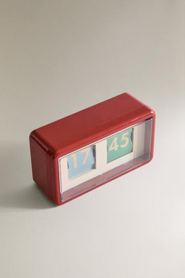 DIGITAL FLAP CLOCK - Reddish by Zara - Image 1