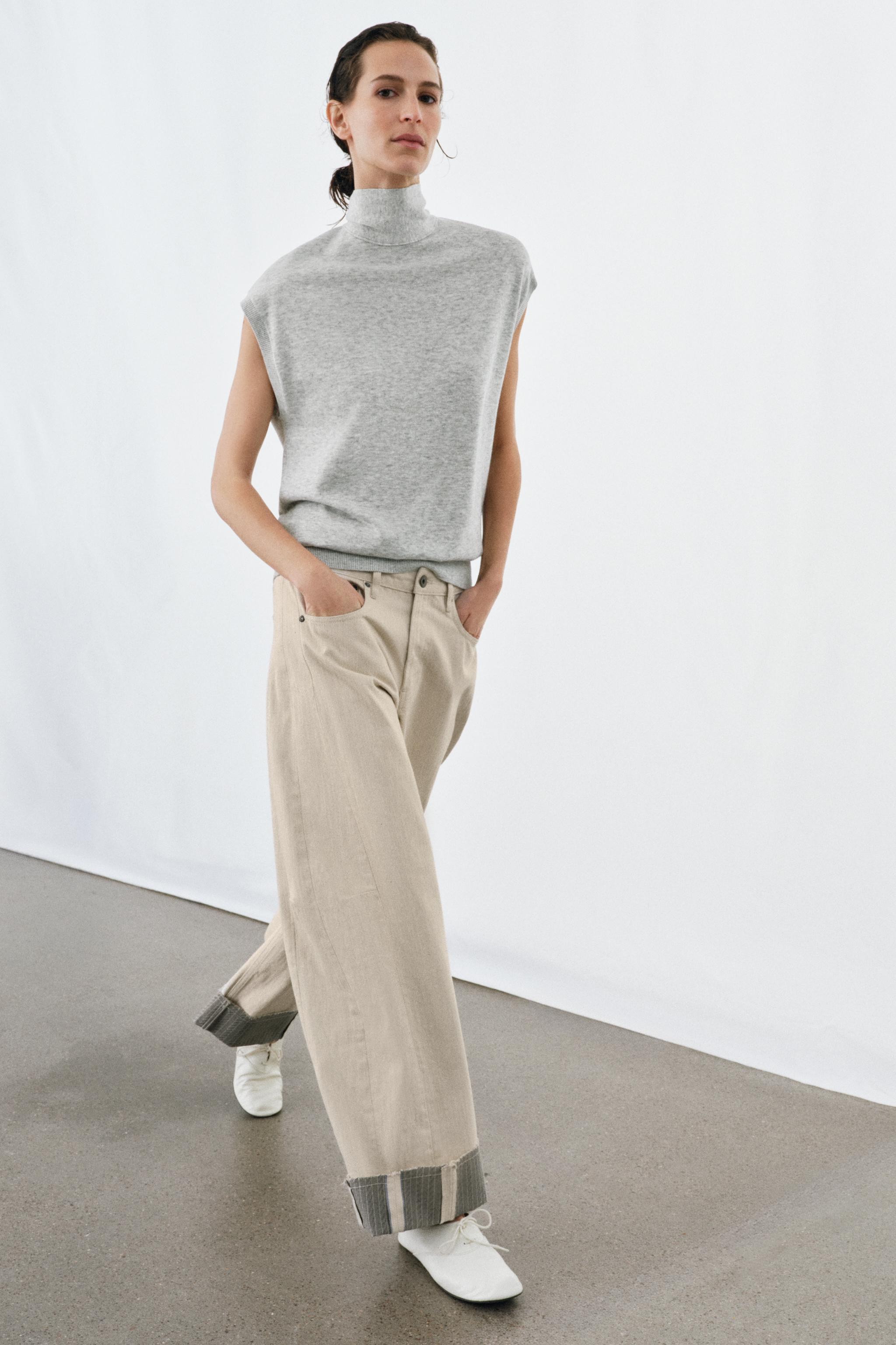 ZARAリボンディティールカシュクールネックベスト XS ZARA - ZARAリボンディティールカシュクールネックベスト XSの通販 by