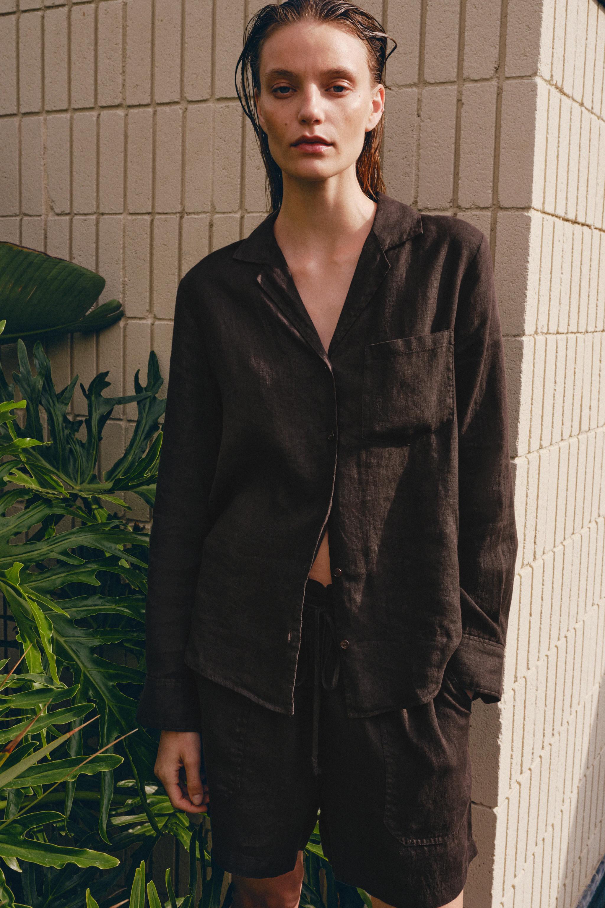 100% LINEN SHORTS ZW COLLECTION