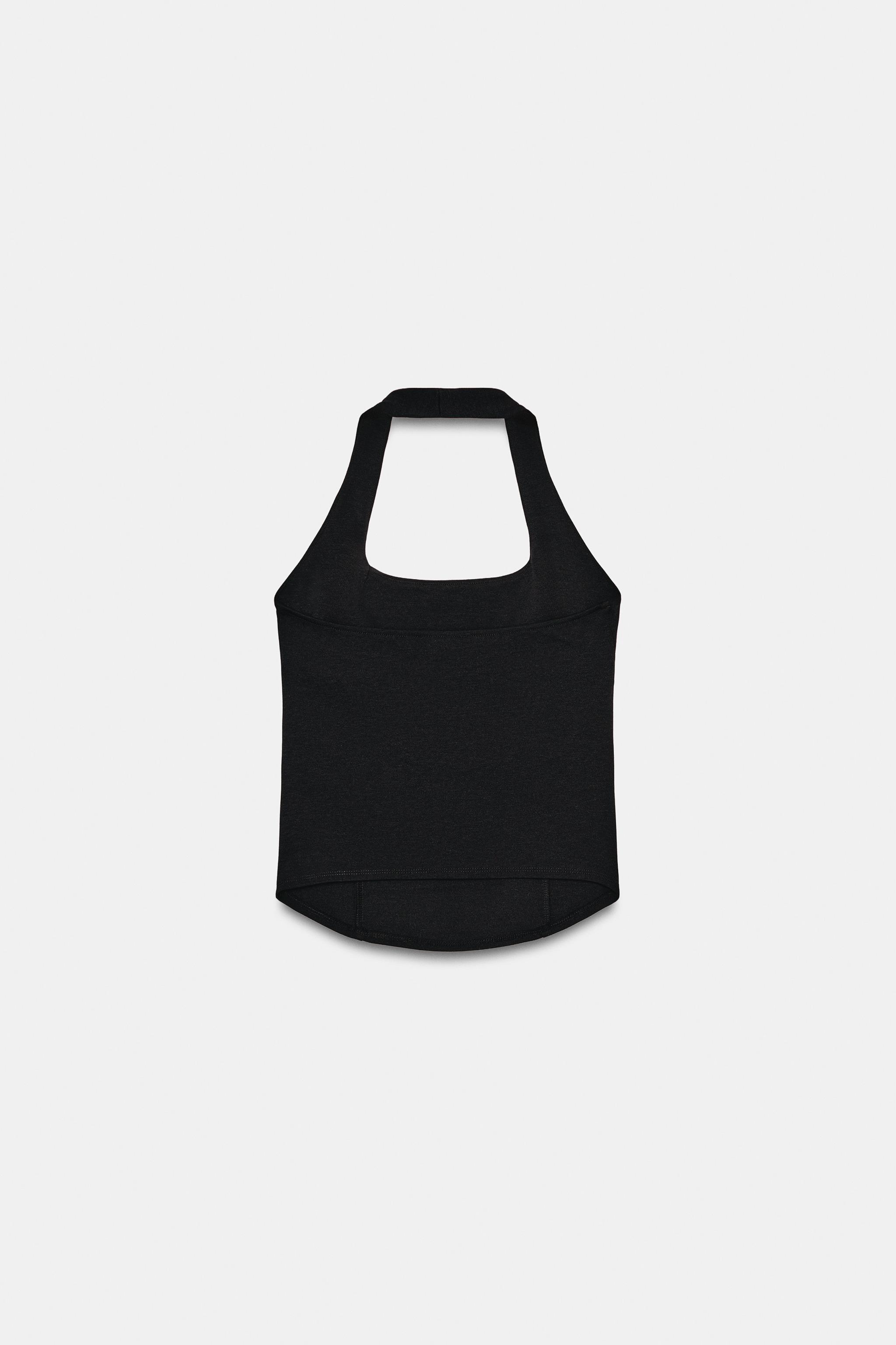 INTERLOCK HALTER TOP
