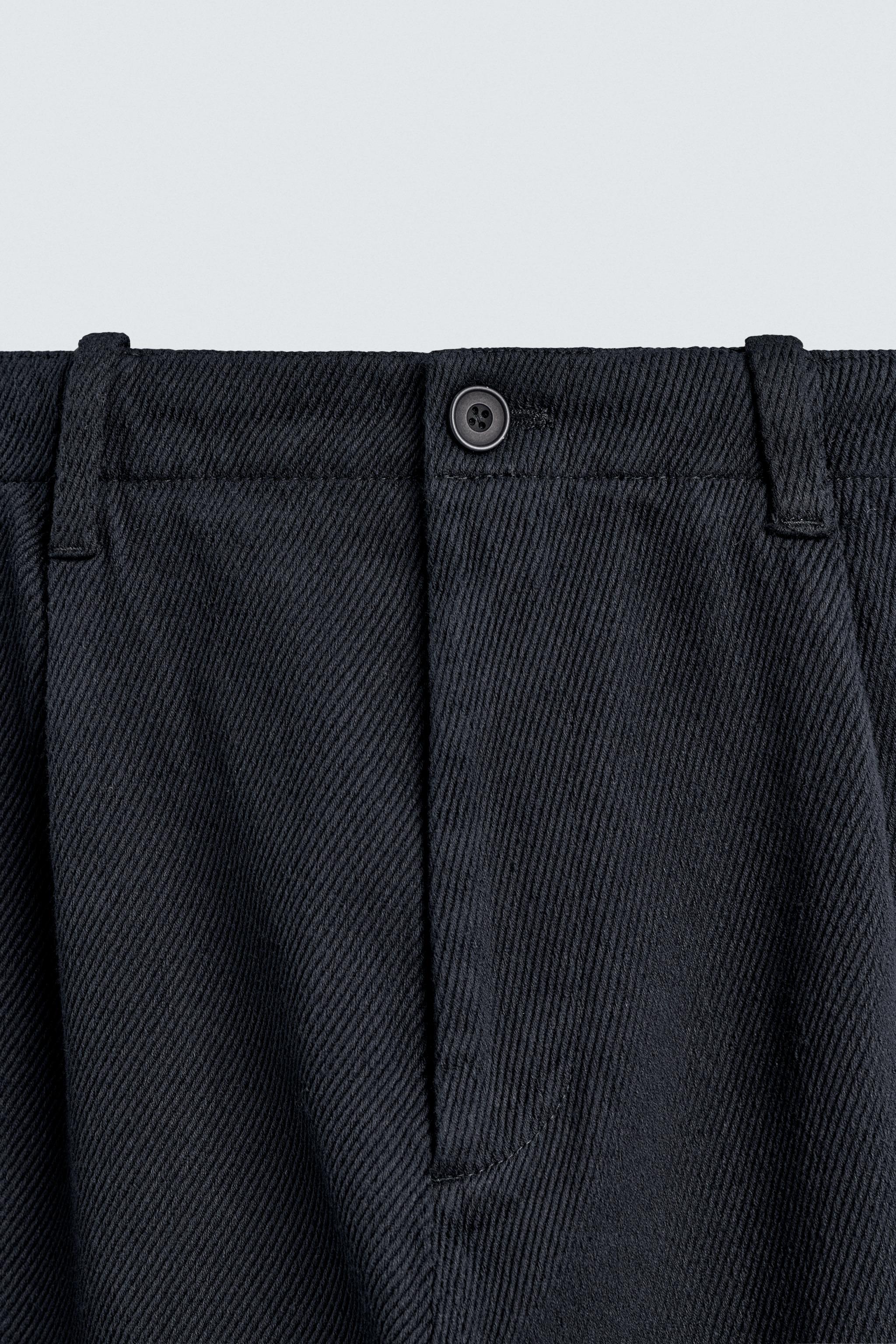 REGULAR FIT TWILL PANTS