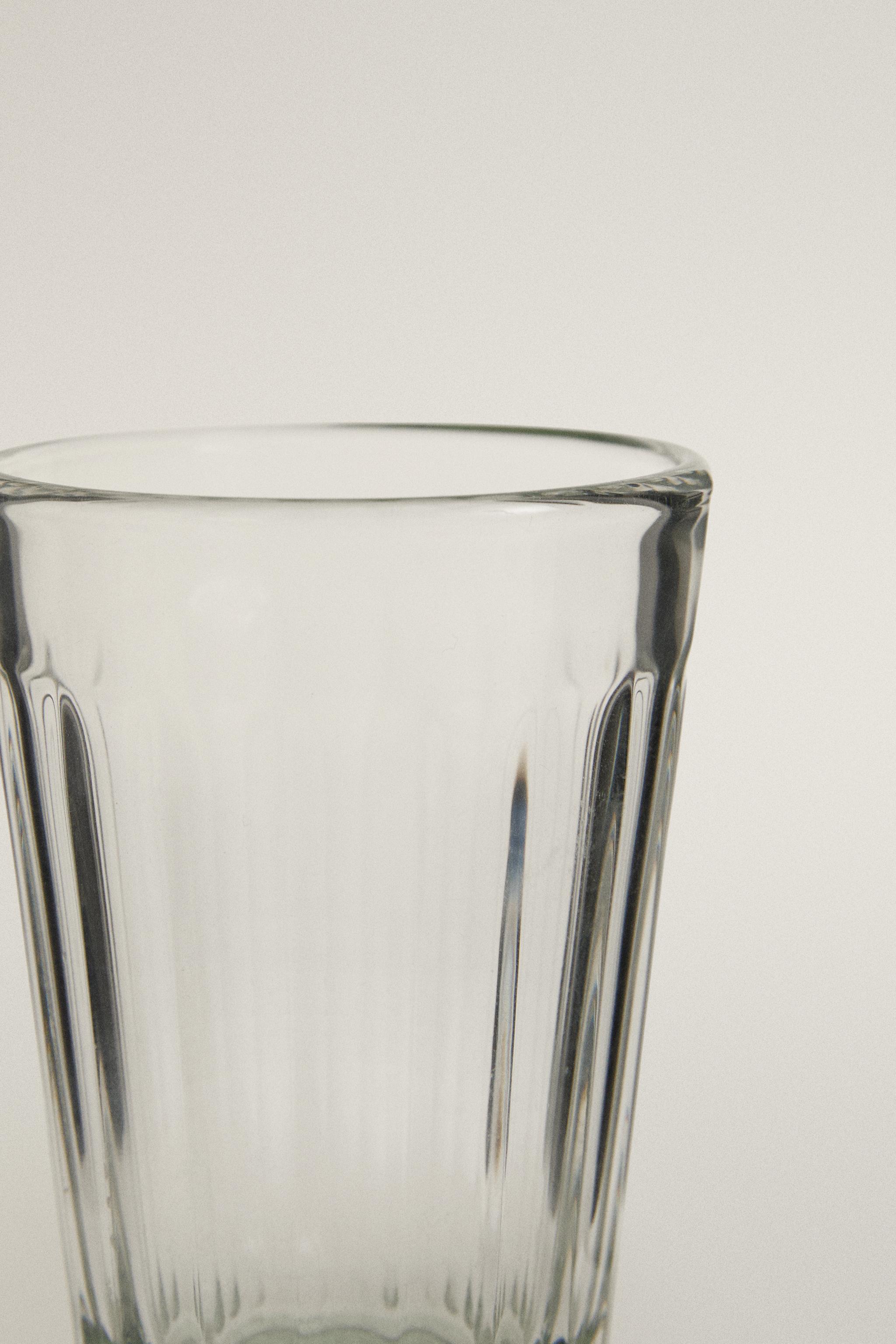 GOBELET VERRE RELIEF BASE COULEUR