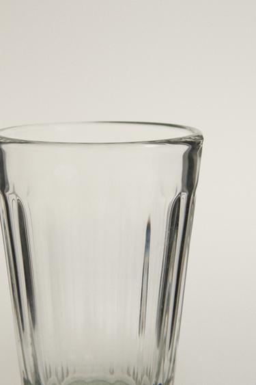 GOBELET VERRE RELIEF BASE COULEUR - Vert de Zara - Image 2
