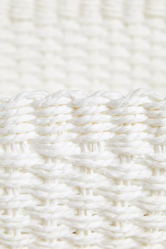 CORBEILLE TRESSÉE EN PAPIER - Blanc de Zara - Image 4