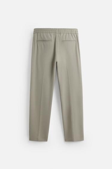 PANTALON AVEC TAILLE STYLE JOGGING CONFORT - Vert pomme de Zara - Image 6