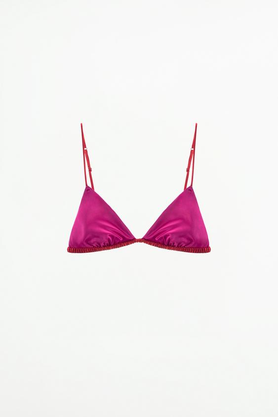 A Sexy Bralette: Zara Leather Bralette Limited Edition, The New Zara  Studio Collection Is All About Leather and Lace
