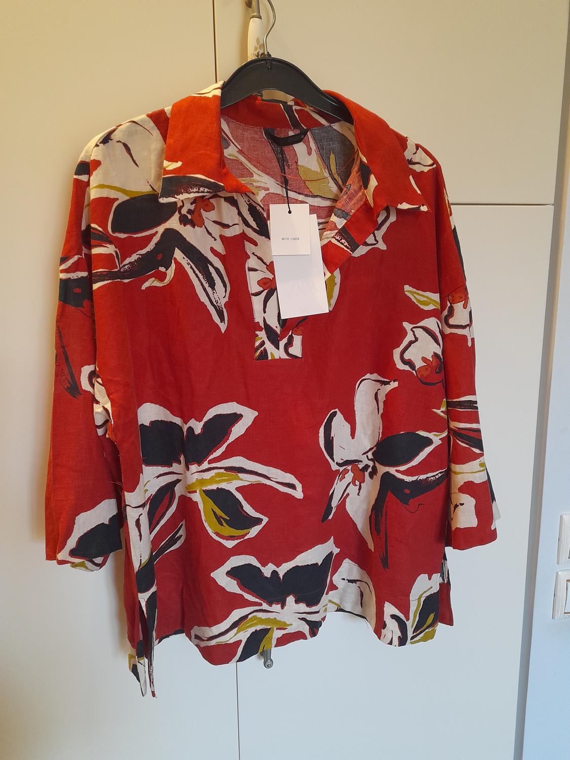 FLORAL PRINT LINEN BLEND SHIRT - Image 4