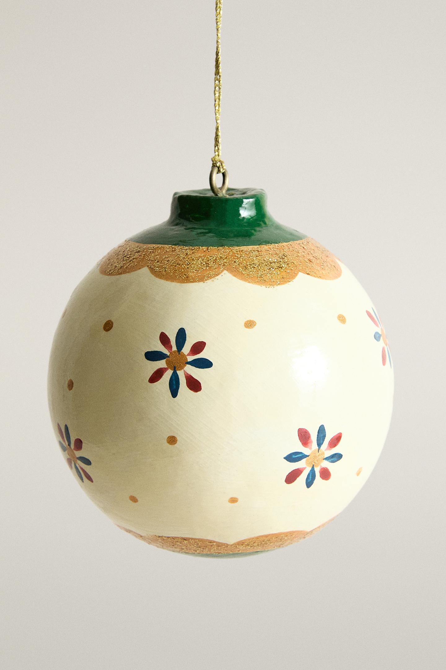 Ёлочные украшения Zara Floral Paper Christmas Tree Decoration, цвет: Разноцветный — фото 1