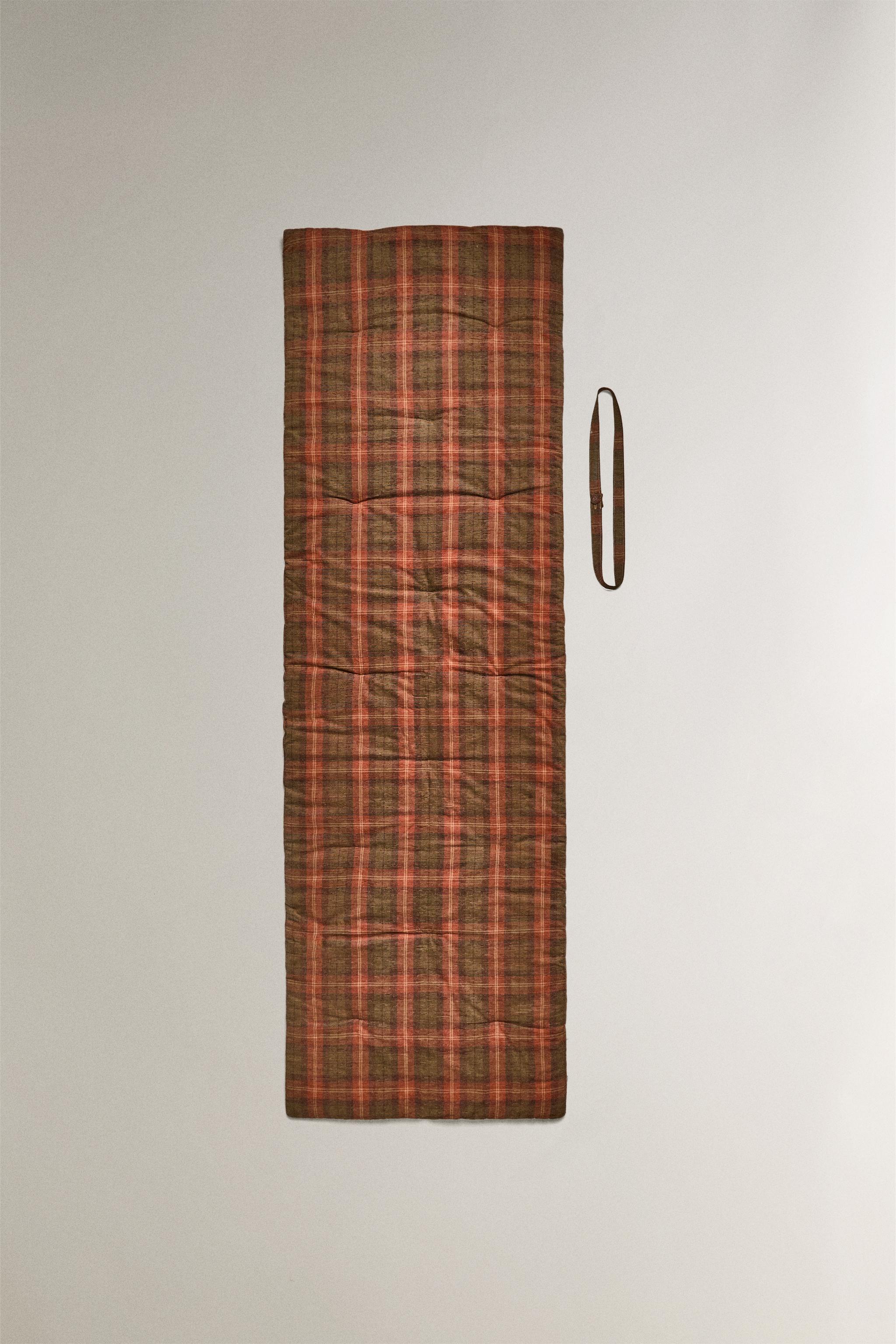 Yue ブラウンチェック チェック トッパー - レッドブラウン | ZARA Japan / 日本