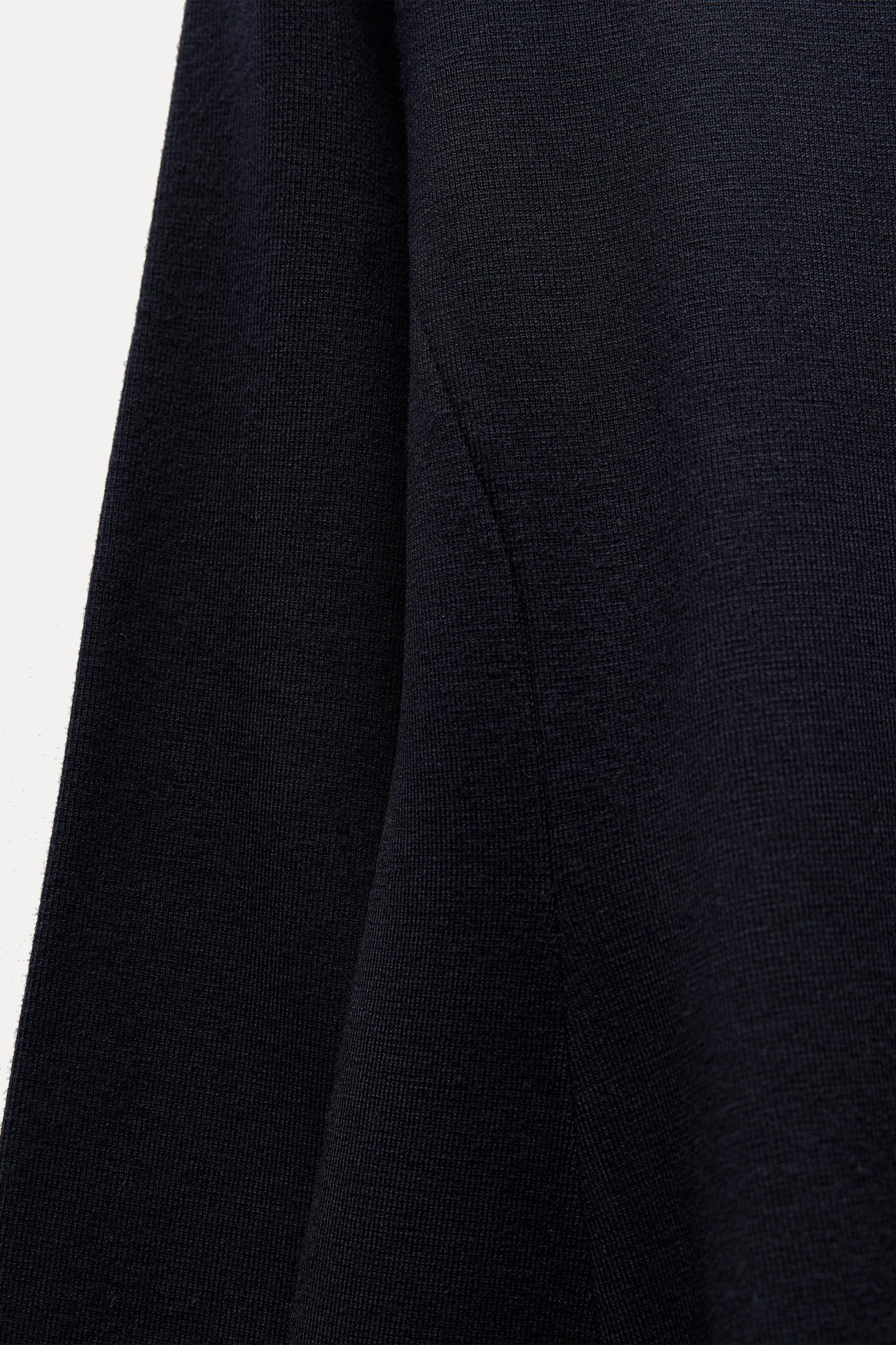 プレーン ニット ミニワンピース - ネイビーブルー | ZARA Japan