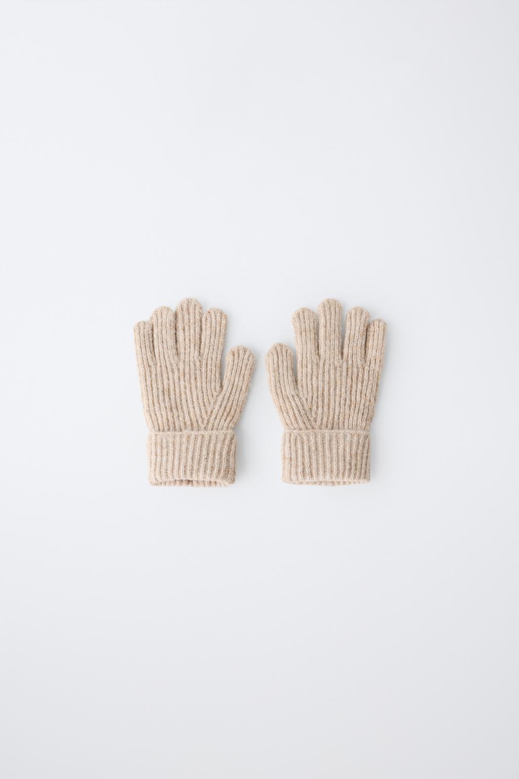 PLAIN KNIT GLOVES