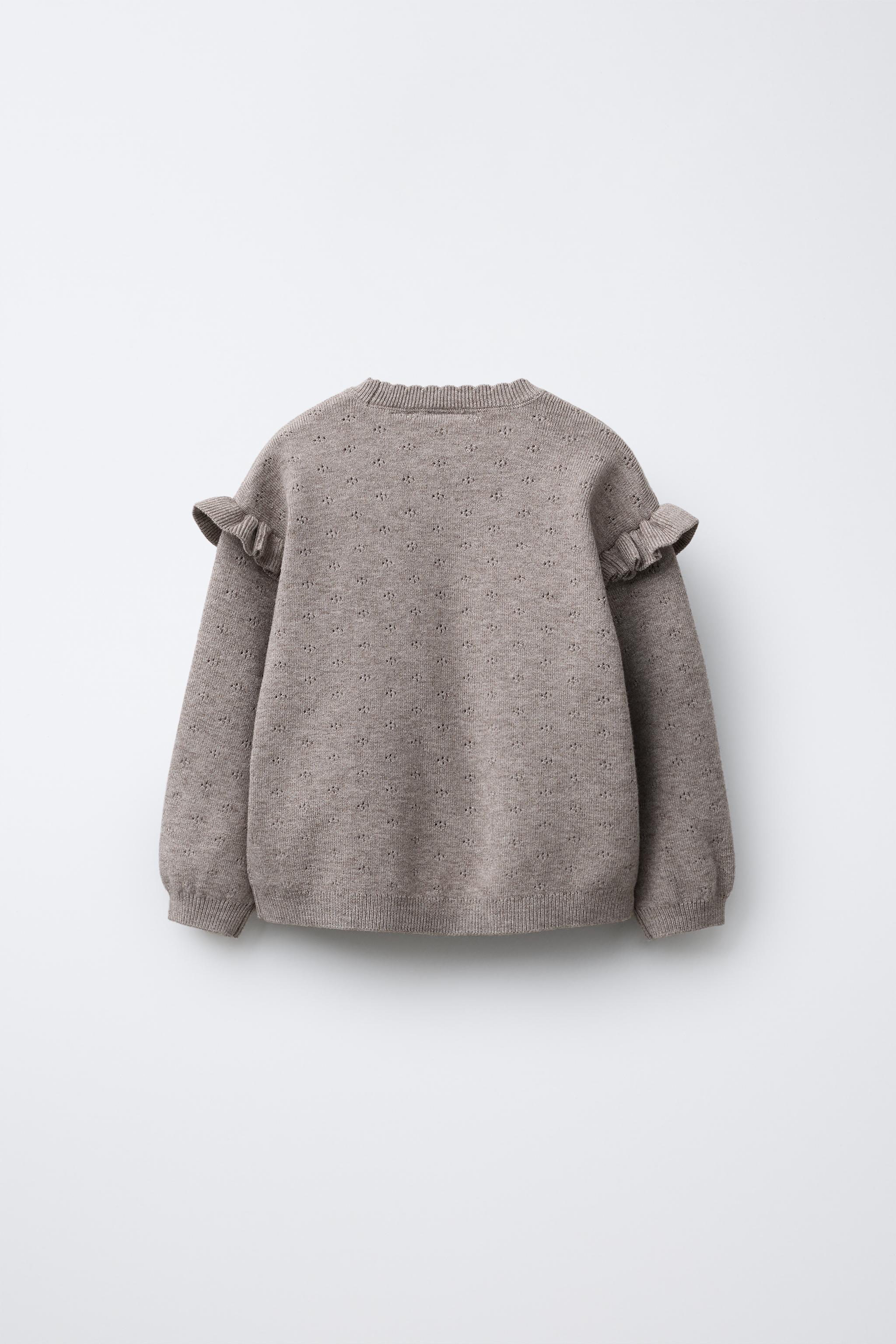 【ZARA Baby】カシミヤ100%ニット キモノロンパース ボンネ付き ZARA Baby】カシミヤ100%ニット キモノロンパース ボンネ付き
