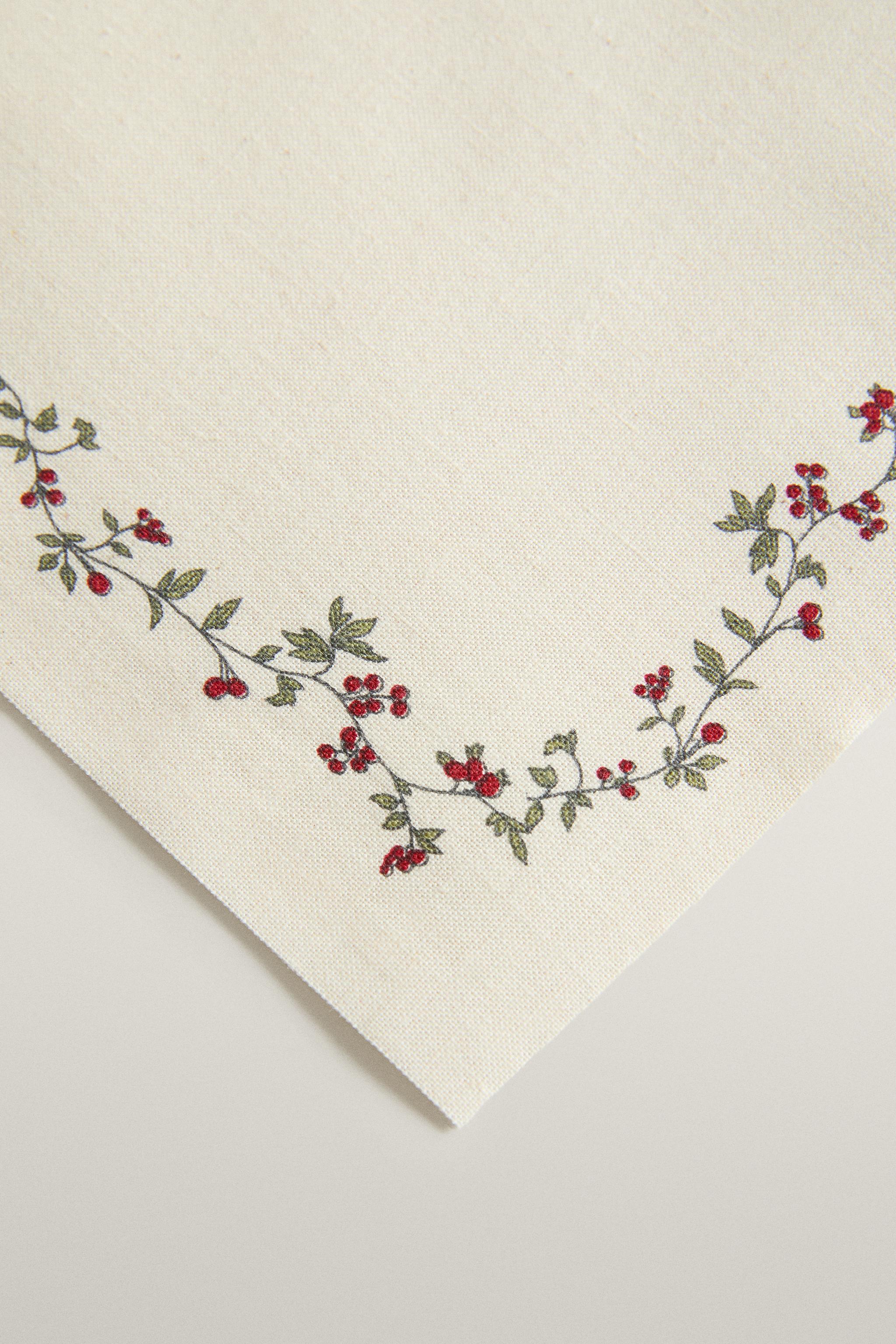 PACK OF REUSABLE CHRISTMAS COTTON NAPKINS (PACK 20)
