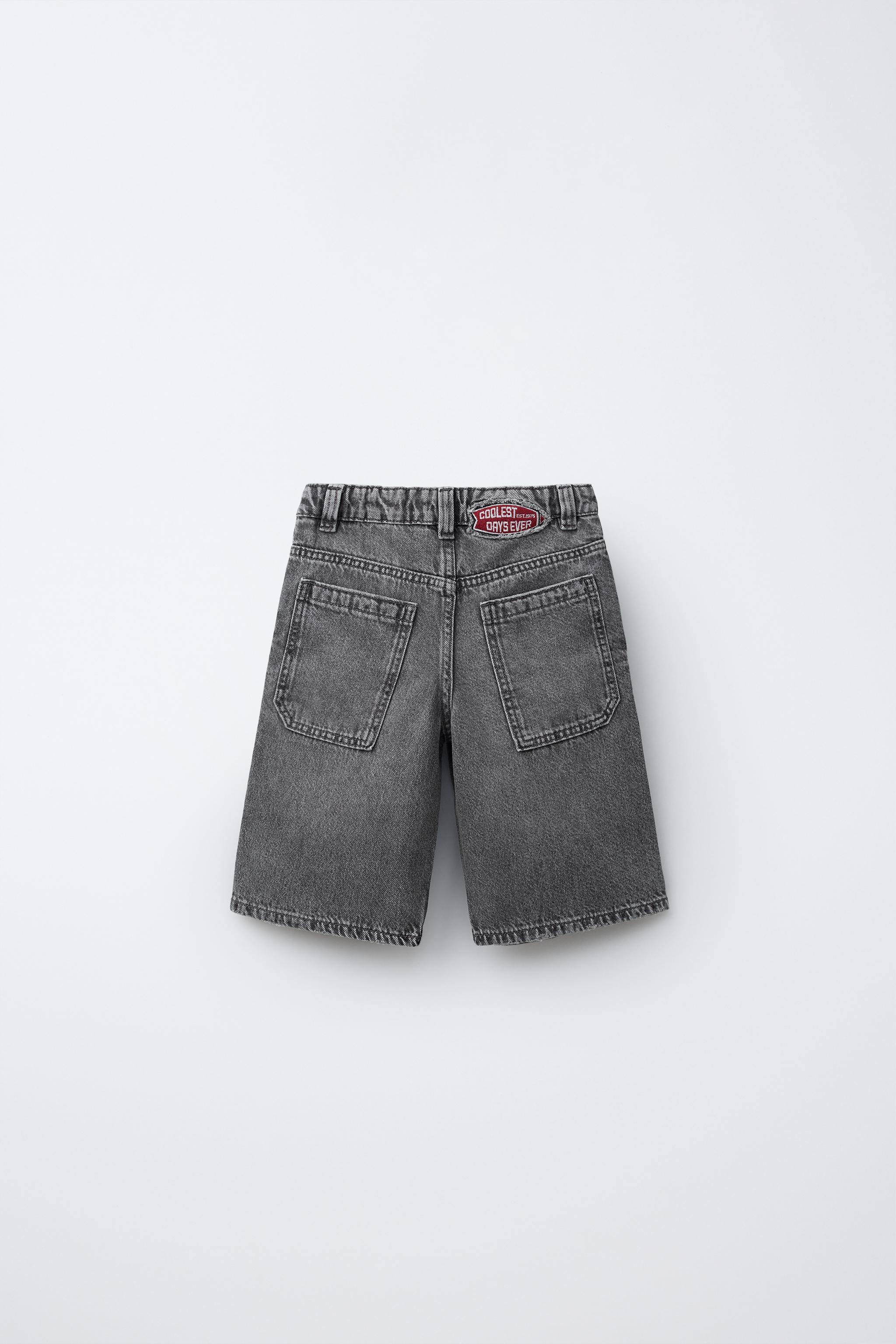 LONG DENIM SHORTS - Mid-gray | ZARA United States
