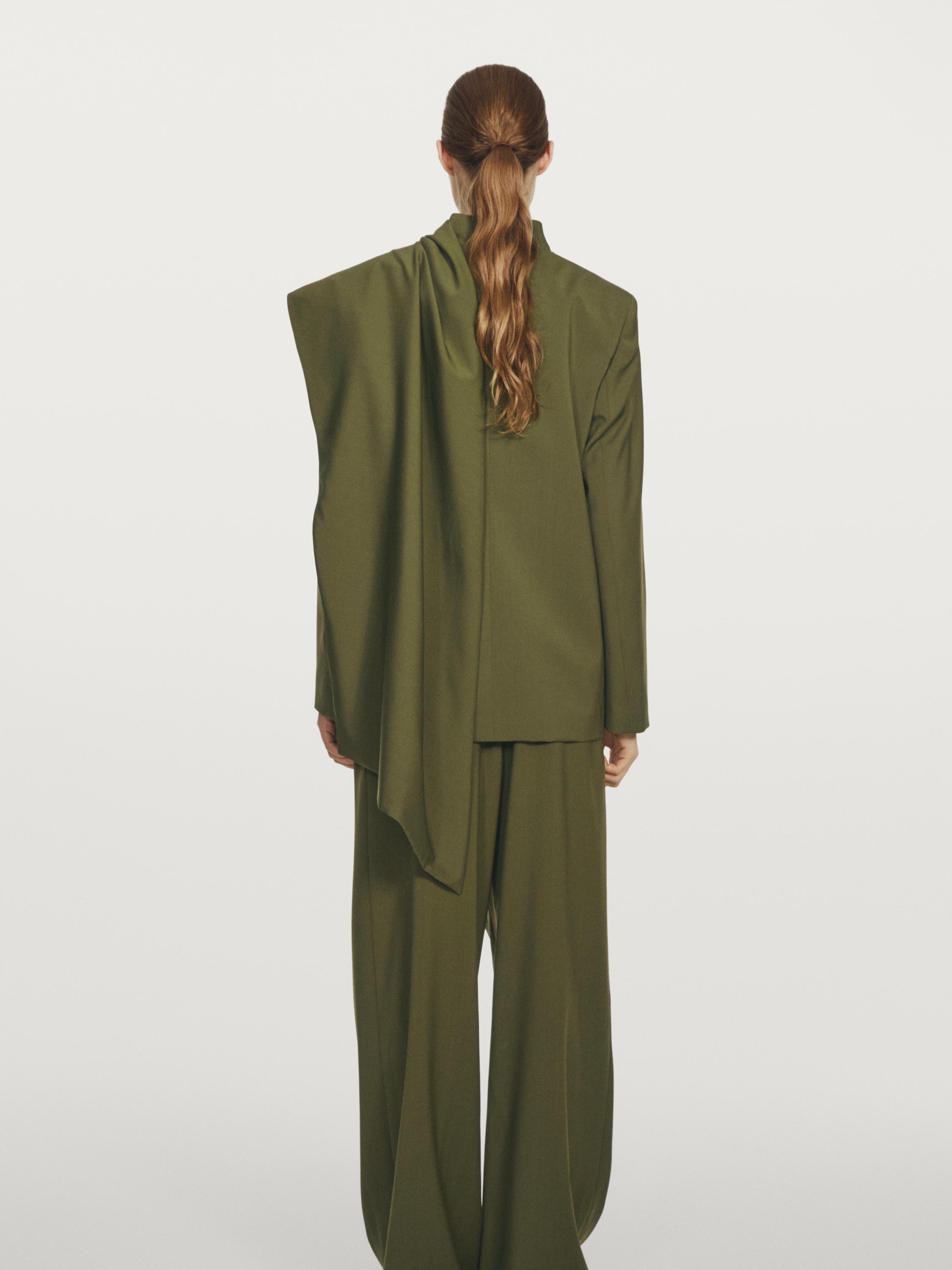 100% wool scarf blazer - STUDIO