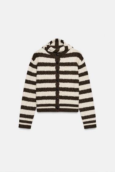 CHAQUETA PUNTO MULTIPOSICIÓN - Marrón de Zara - Imagen 0
