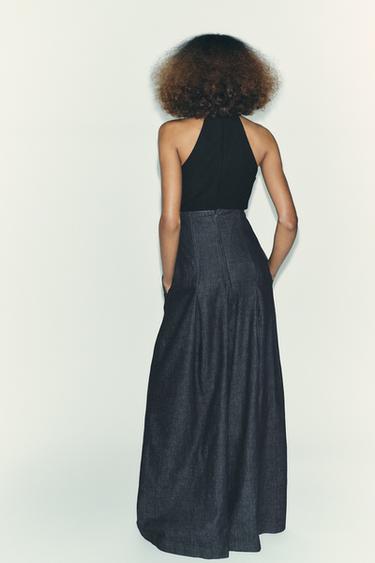 HALTER CREPE TOP - Black by Zara - Image 2