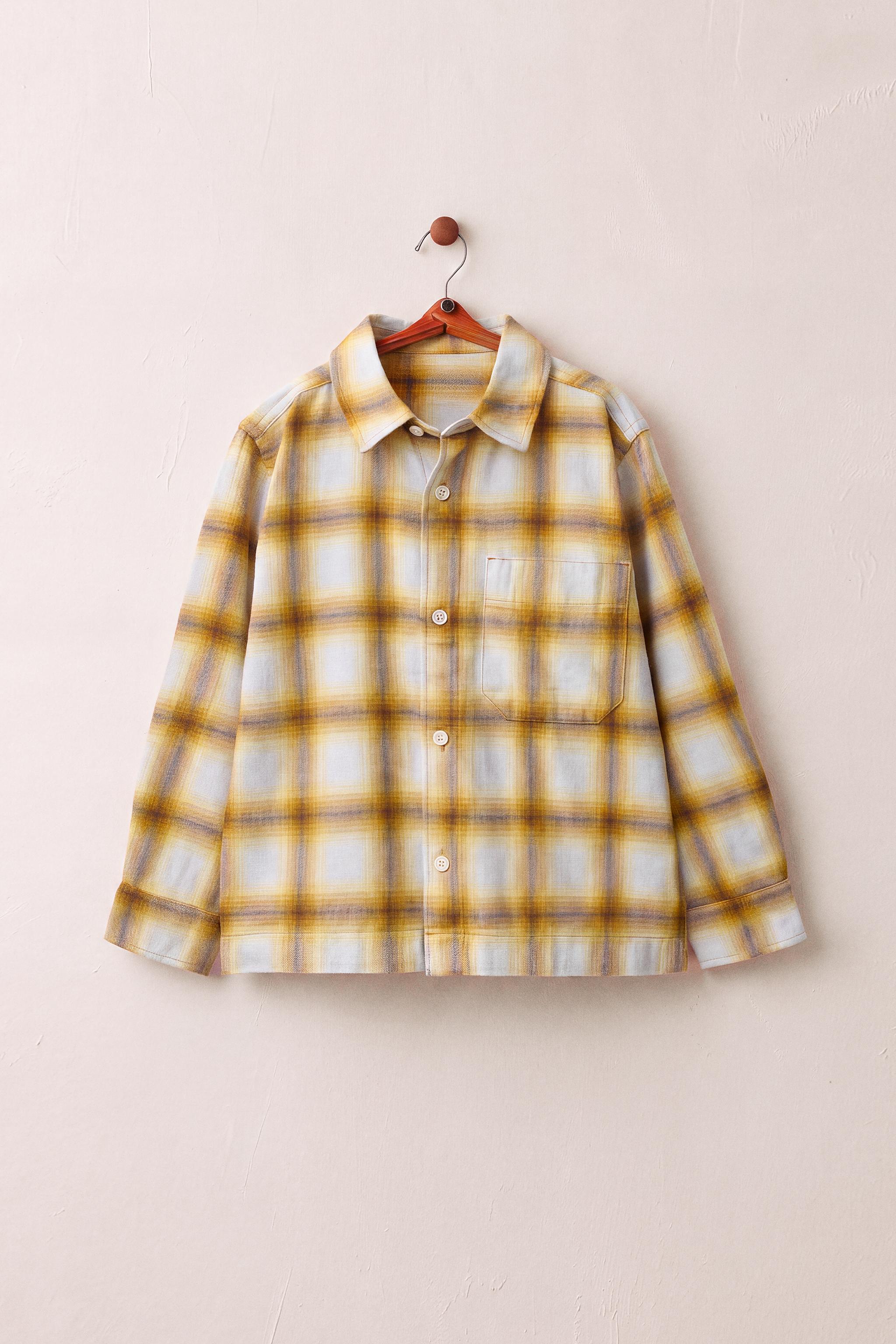 PLAID SHIRT — Mustard