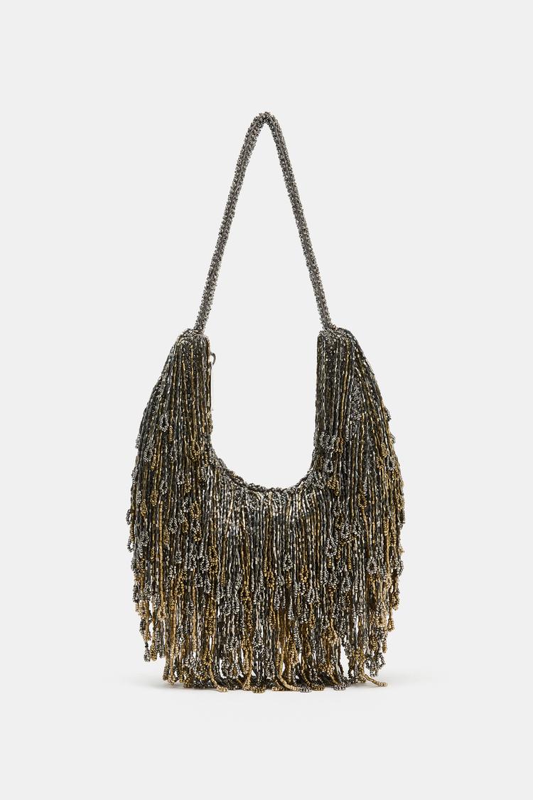 FRINGED SHOULDER BAG