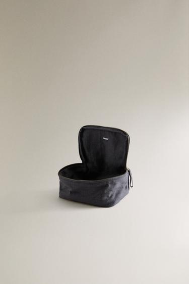 TROUSSE DE TOILETTE RAMIE - Bleu marine de Zara - Image 3