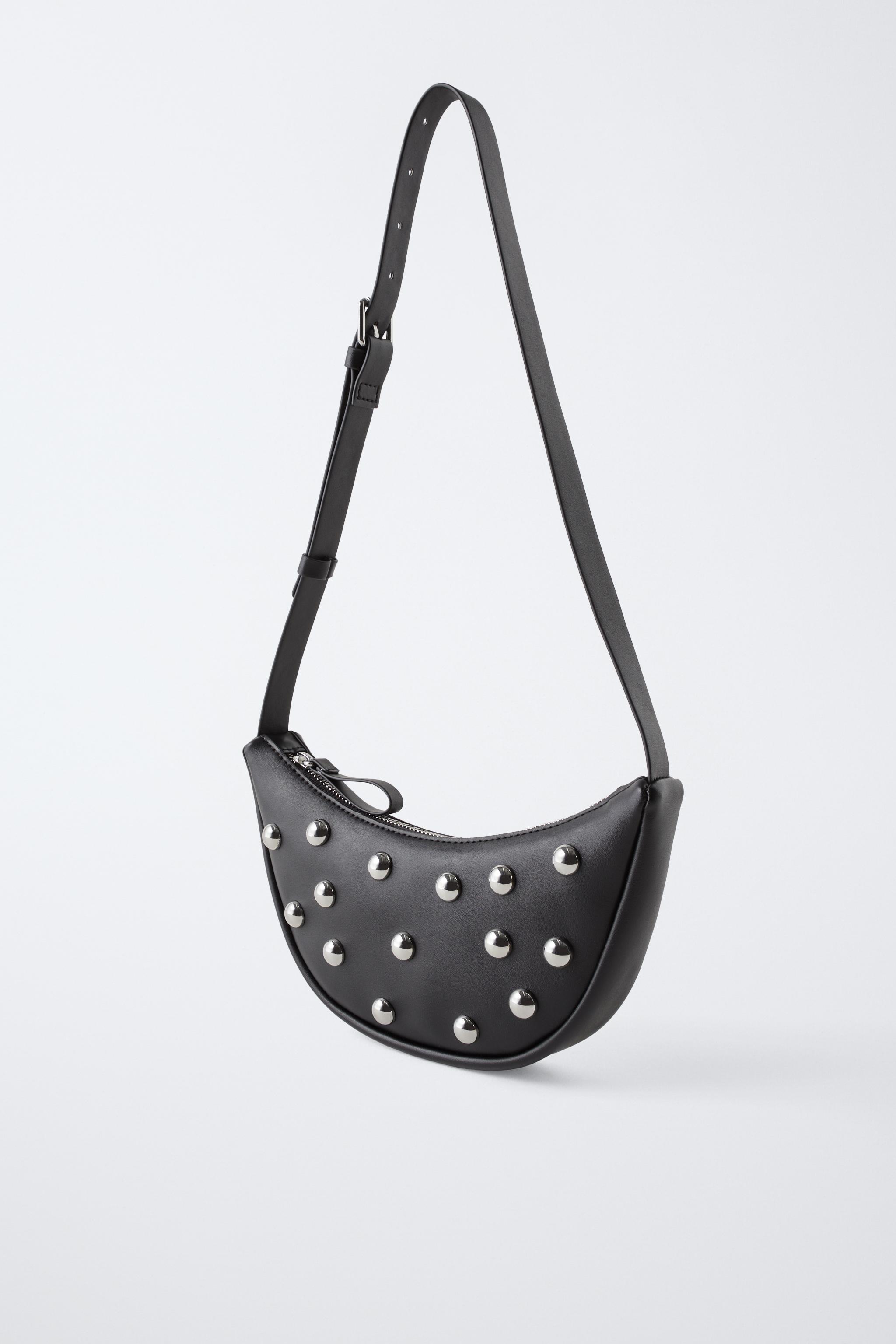STUDDED CROSSBODY BAG - Black | ZARA United States