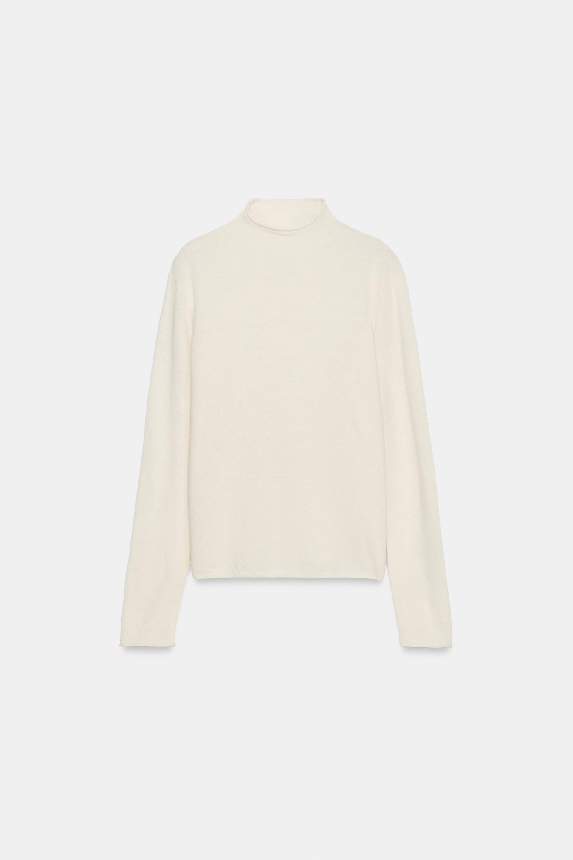 EXTRA-SOFT 100% WOOL MOCK NECK SWEATER thumbnail 6