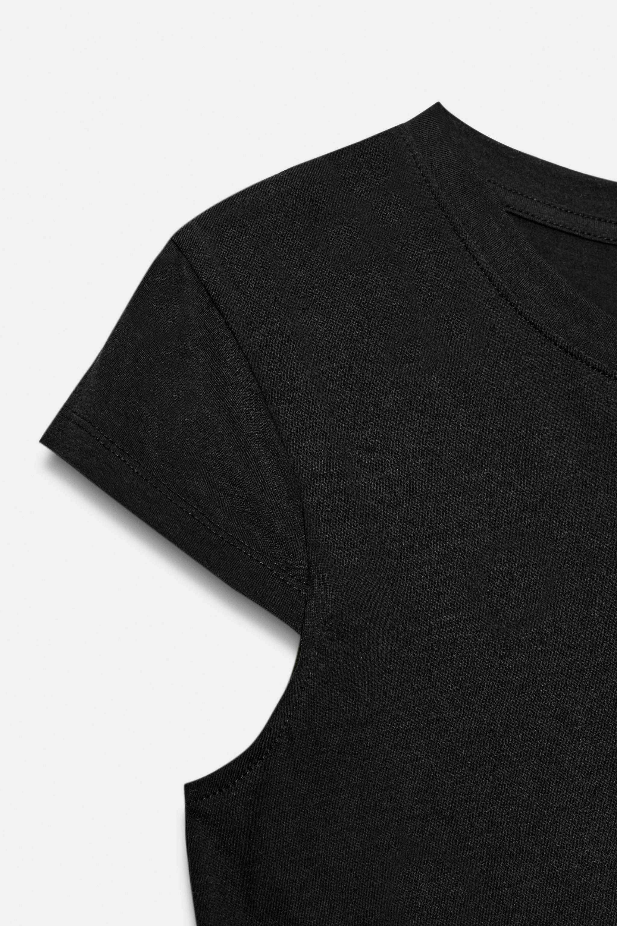 MİNİMAL KISA KOLLU T-SHIRT - Görsel 6