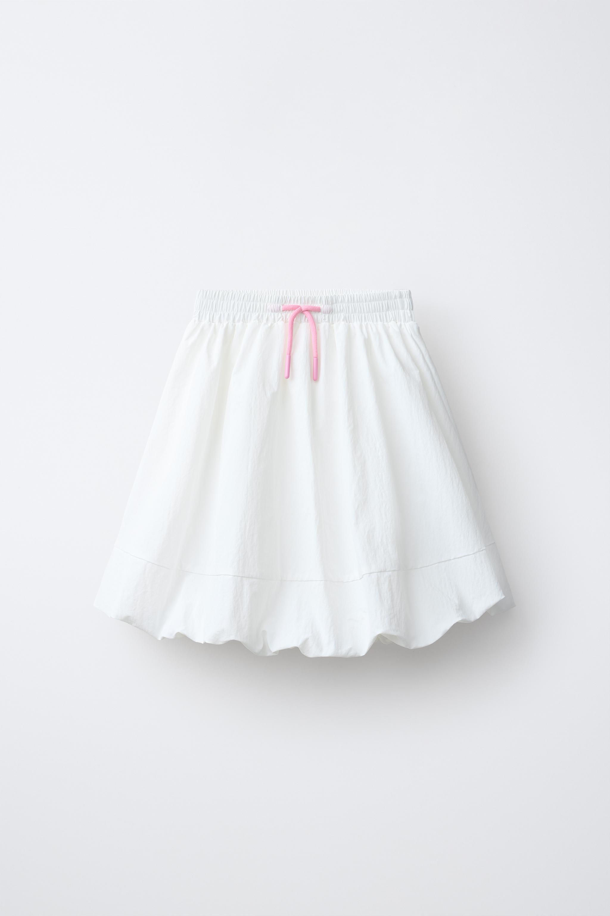 TECHNICAL BALLOON SKIRT - White | ZARA Singapore