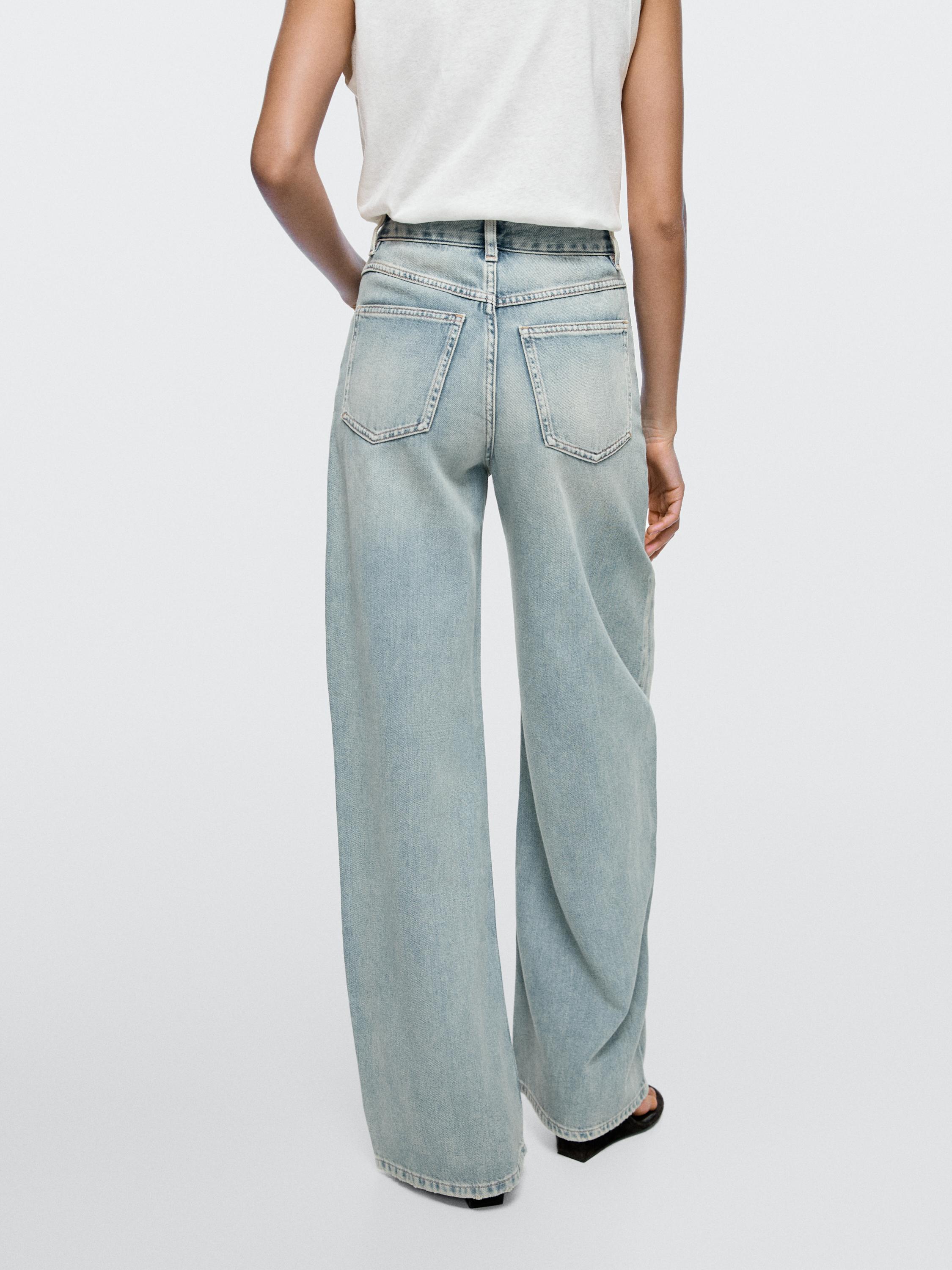 High-waist barrel fit jeans