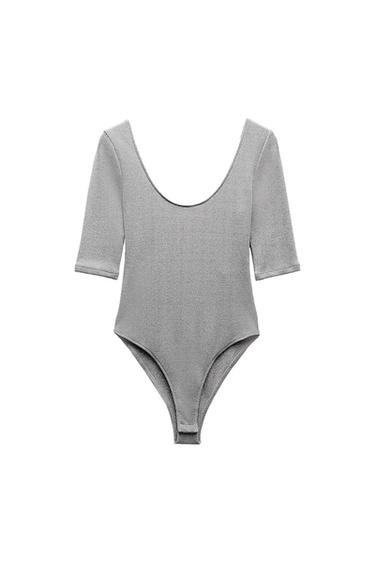 METALLIC THREAD BODYSUIT