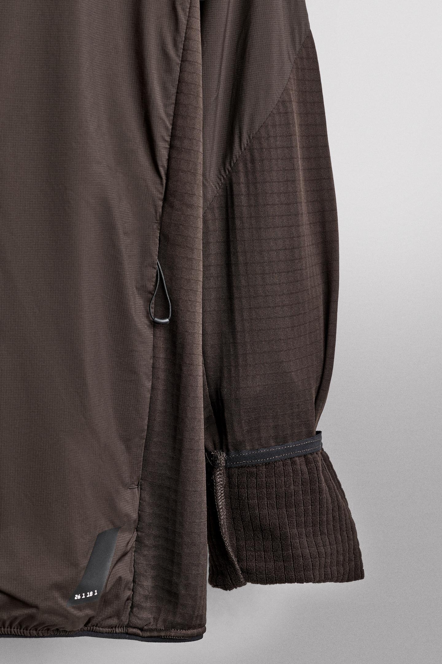 Мужская куртка Zara Mid-Layer Training, цвет: Коричневый — фото 9