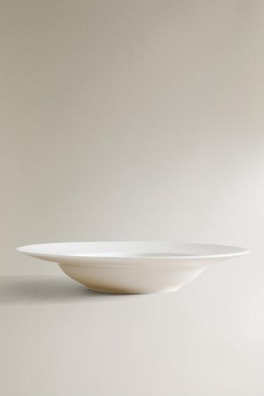 BONE CHINA PASTA PLATE - White by Zara - Image 0