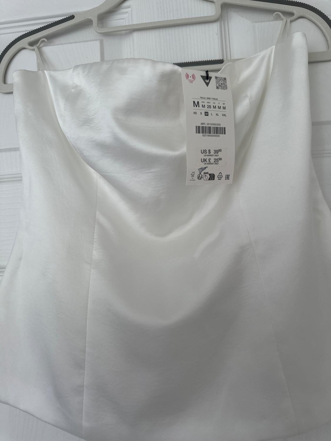 SATIN OFF-THE-SHOULDER TOP - Image 2