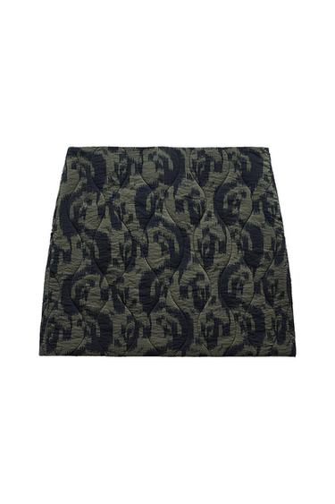 FALDA MINI ACOLCHADA ESTAMPADA