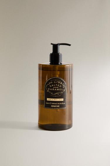 (500 ML) SALTED CARAMEL VLOEIBARE ZEEP - Roomkleur van Zara