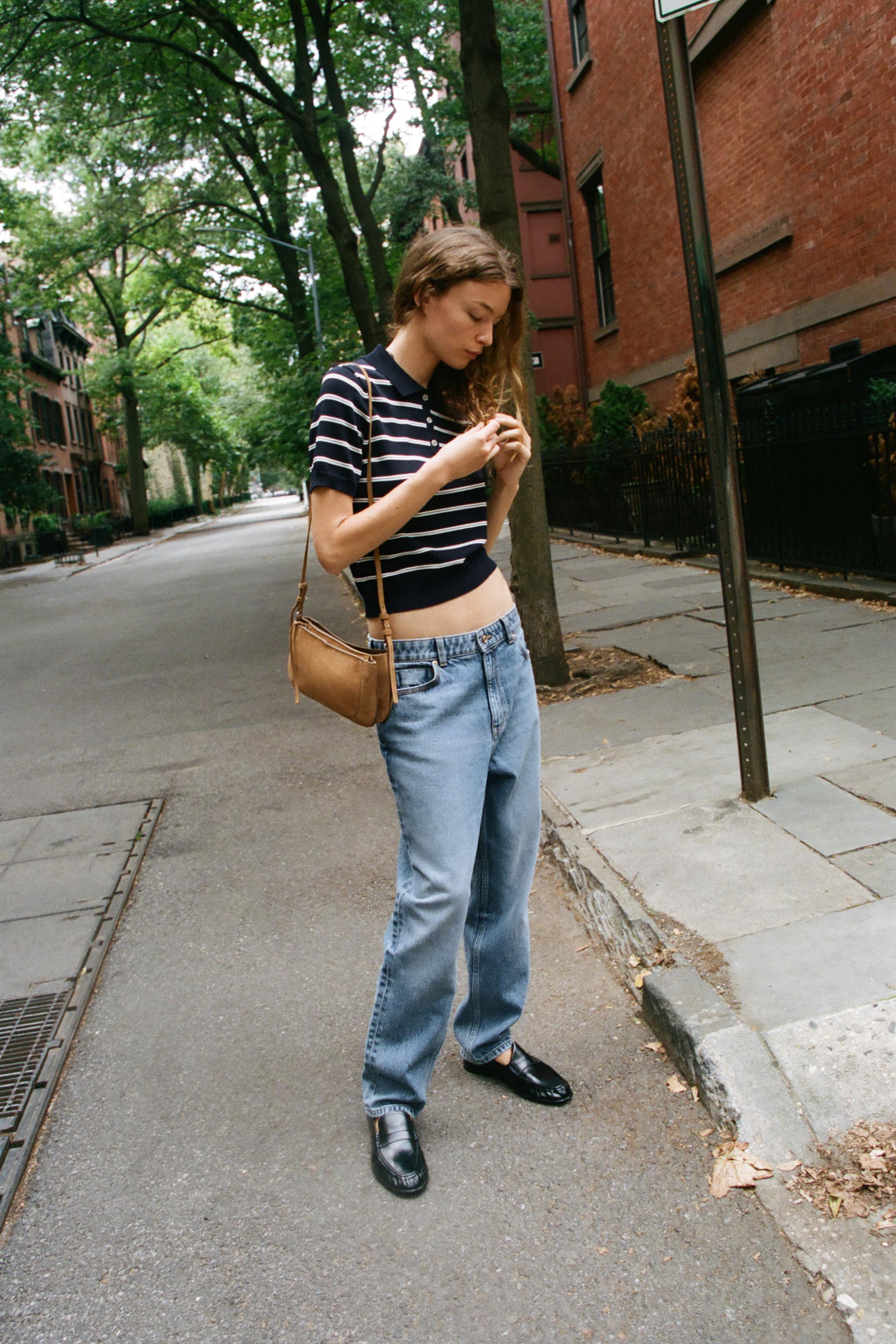 SHORT SLEEVE STRIPED KNIT POLO