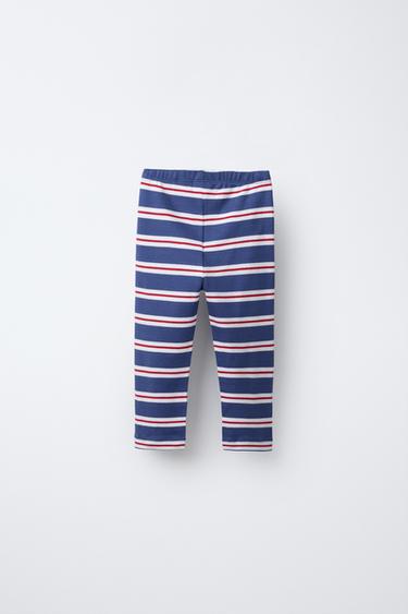 AGES 2-6/ STRIPED PYJAMAS WITH EMBROIDERED HEART - Blue by Zara - Image 4