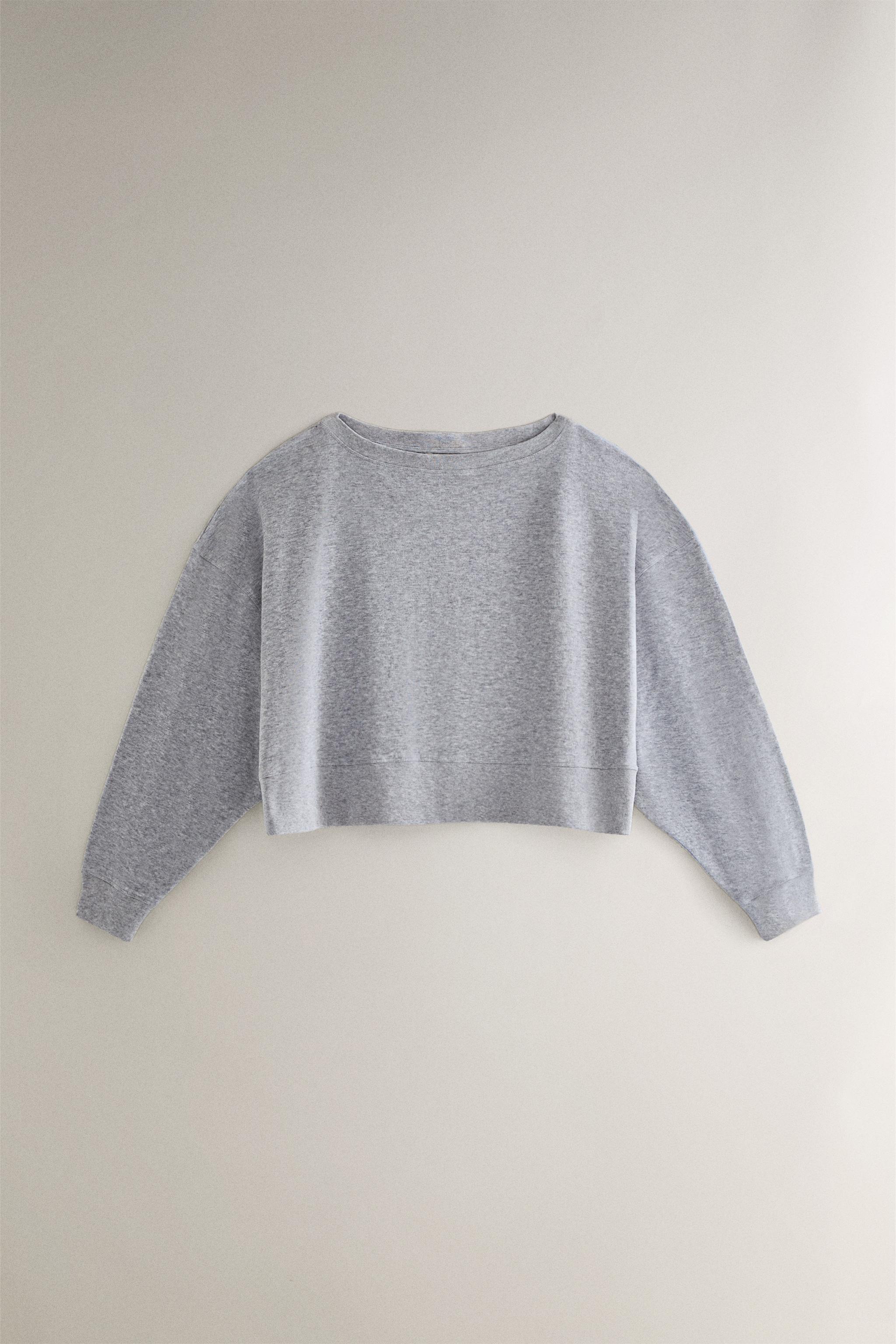 SWEAT-SHIRT EN COTON CACHE-COU