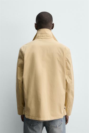 BLOUSON REGULAR FIT À POCHES - Jaune clair de Zara - Image 2
