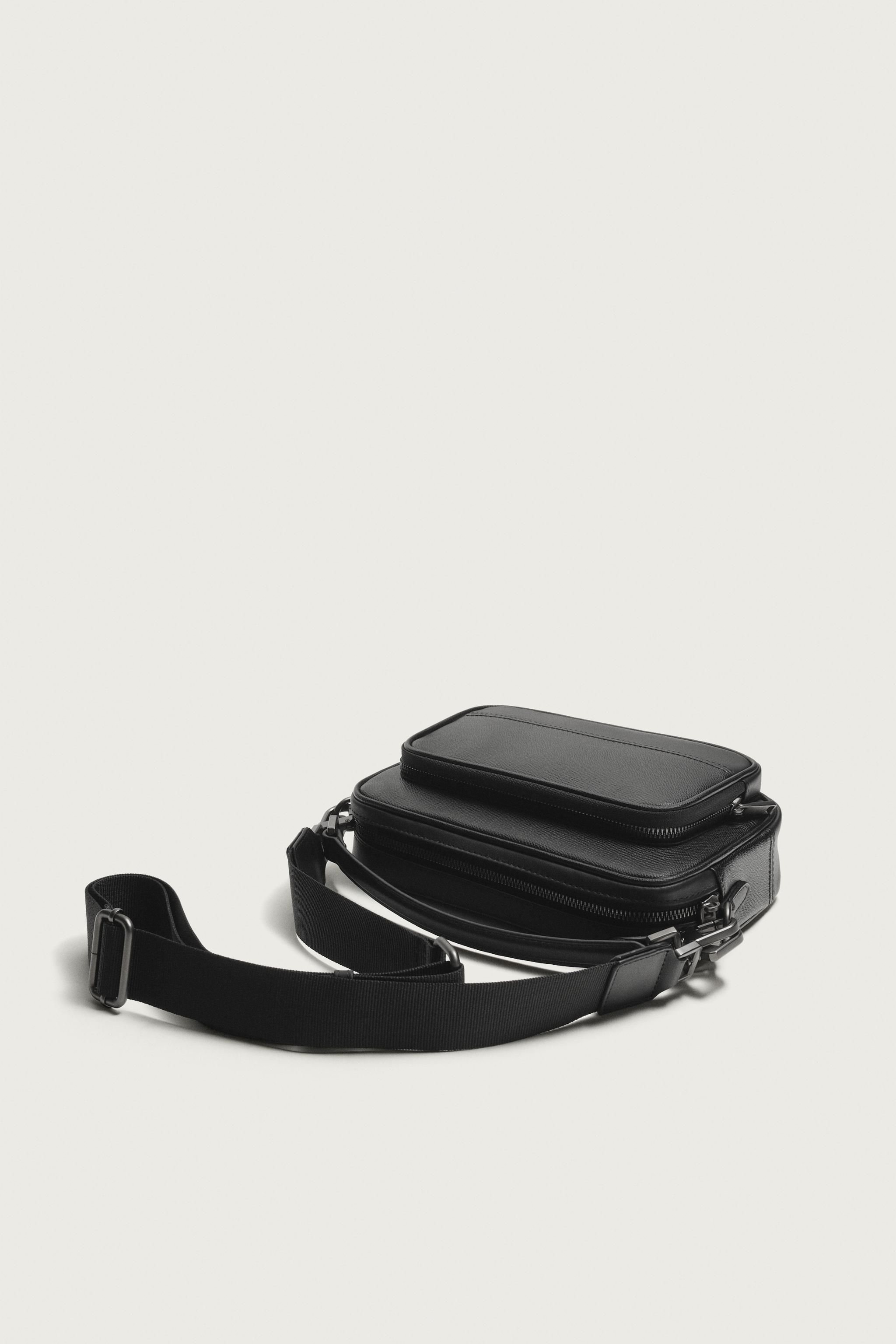 TEXTURED CROSSBODY BAG — Black (alternate view)