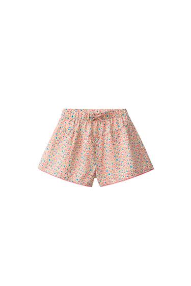 Zara FLORAL PRINT SHORTS - Multicolored