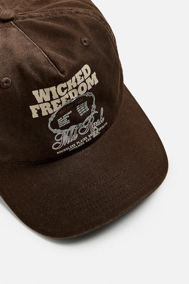 WASHED PRINT CAP - Brown by Zara - Image 5